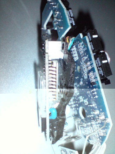 Bild 7<br />Seitenansicht der LED Befestigung